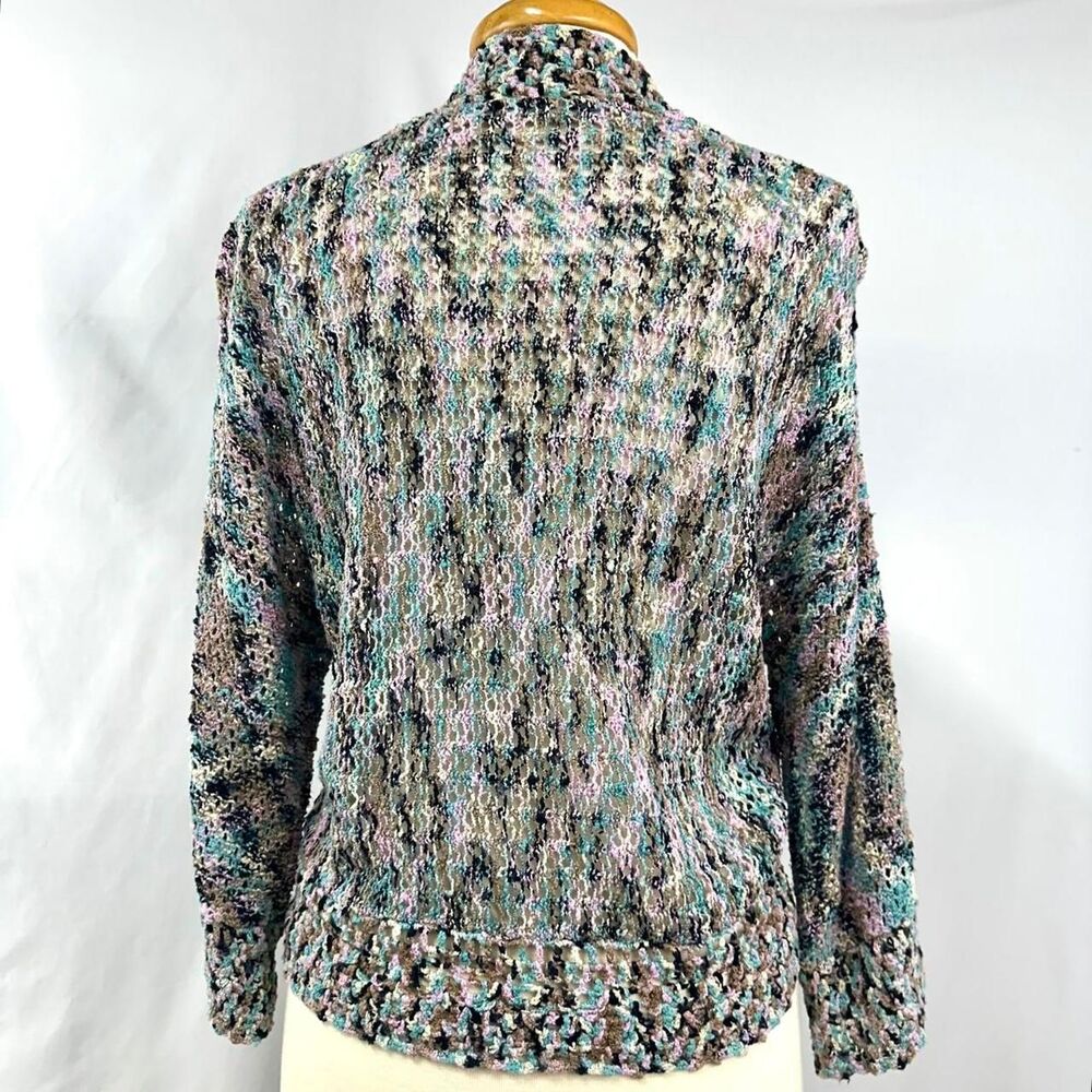 JH Collectibles Colorful Open Knit Cardigan Women's M Fairy Twee Whimsigoth Y2K - Picture 4 of 5